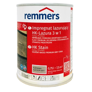Remmers HK-Lasur Grey Protect 0,75 L Platingrau – 3in1 Holzschutzmittel
