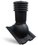 Bandloo VENTOS X – PLUS R Schwarz 150 mm – Dachentlüfter für Betonziegel