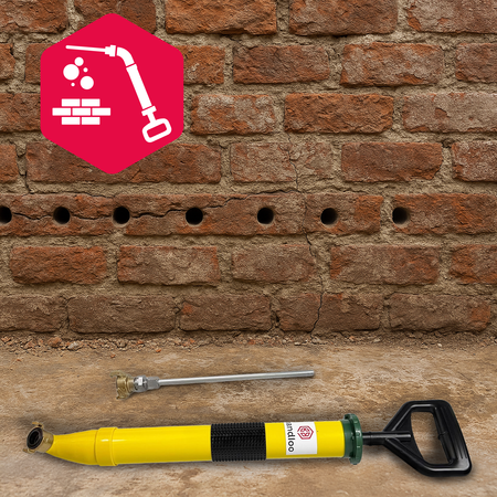 Bandloo Handmörtelpumpe Handpumpe GEKA + Lanze Abdichtung 10 mm für Mörtel und Injektionscreme - Mörtelspritze Mörtelpumpe Fugenpresse Mörtelpresse ideal für Abdichtung & Fugenfüllung