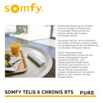Outlet Somfy TELIS 6 CHRONIS 1805215 Pure 6-Kanal-Handsender mit Uhr LCD-Anzeige
