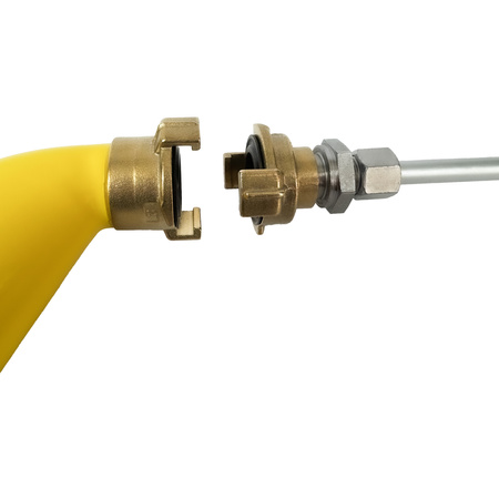 Bandloo Injektionsset: gebogene Handpumpe GEKA + Stutzen 10 mm