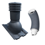 Set Eurovent VENTOS X PLUS 150 mm Anthrazit + FLEXOS X PLUS 60 cm Grau