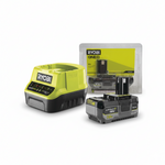 Ryobi ONE+ Set 2.0 Ah + 4.0 Ah – zwei Akkus + Ladegerät für mehr Laufzeit