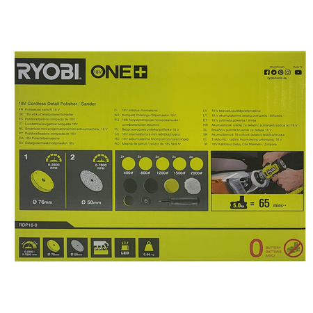 Ryobi RDP18-0 - Akku-Poliermaschine 18 V ONE+ (ohne Akku)