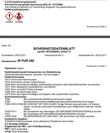 Remmers IR PUR 250 5,3kg – elastisches Polyurethanharz reagiert mit Feuchtigkeit