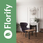 Florify 4 Beinen für Kommode, Schrank, kleinen Tisch, Möbelfüße mit Monstera Deliciosa Pflanzenmuster Klein 15 cm  Höhe 