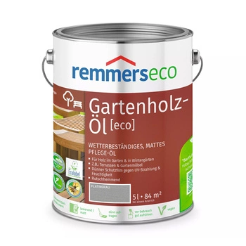 Remmers Gartenholz-Öl [eco] Platingrau 5L – Holzöl für außen