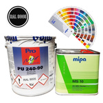 MIPA PU 240-05 2K Acryllack RAL9005 Tiefschwarz Lack Fassaden Maschinen 