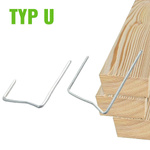 Universelle Sturmklammer Typ U BETONZIEGEL KOPFKLAMMER Betonpfannen 100STK