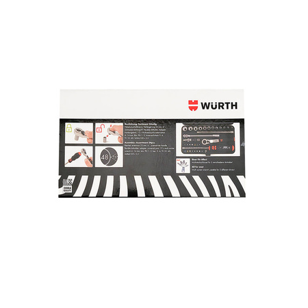 WURTH Zebra Multi-Steckschlüssel 1/4 Zoll 34-teiliges Sortiment