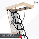 OMAN FLEX TERMO Bodentreppe mit einer Dichtung Scherenleiter robust 80 x 60