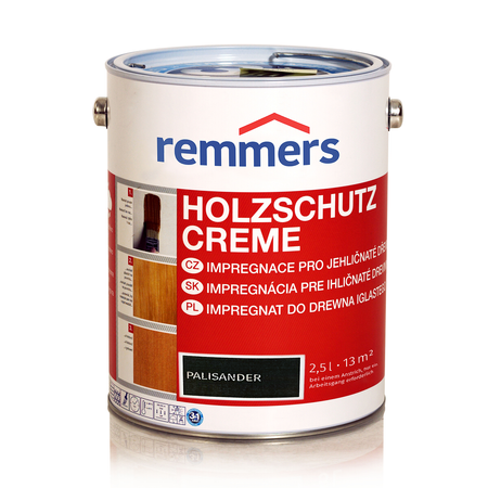 Remmers Holzschutz-Creme 2,5 L – Palisander | Holzpflege & Wetterschutz