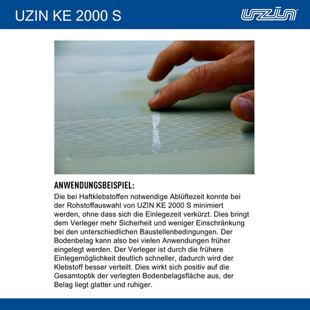 UZIN KE 2000 S Universal Nass Haftklebstoff KLEBER für Vinyl PVC 2 kg
