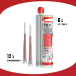 BOX 6 FISCHER Injektionsmörtel FIS V 360 S Hochleistungsmörtel 360 ml