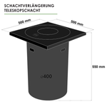 OUTLET Kanaldeckel Schachtverlängerung DN400 Schachtdeckel Rohr Kontrollschacht