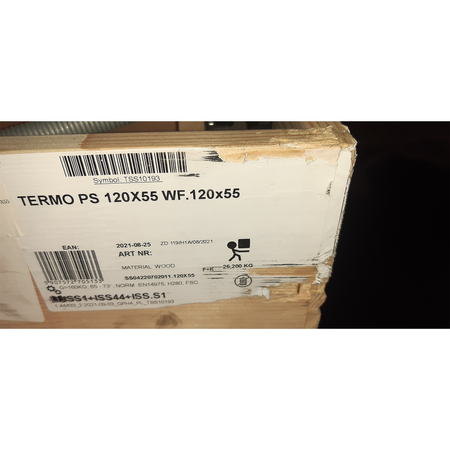 OUTLET Bodentreppe OMAN TERMO PS 120X55 H280 mit Dichtung und 26 mm