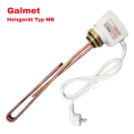 Elektrische Heizpatrone Galmet 3 kW 230 V 6/4" mit Thermostat und Schutz