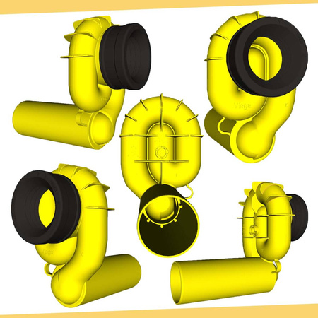 Viega Pisuar-Siphon FI50 – horizontal