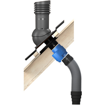 BANDLOO Lüftungsset DN150 – Ruroflex KLIK + Kondensatabscheider 150 mm Graphit