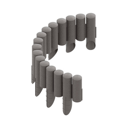 Cellfast Gartenpalisade 4 STANDARD Garten Palisade Rasenkante Graphit 20,7 m 