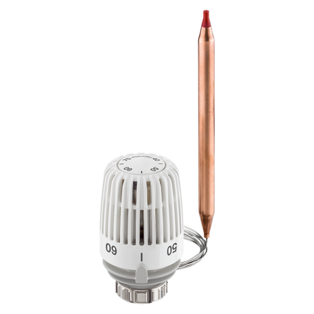Heimeier Thermostat-Kopf K 2m mit Anlegefühler 40-70°C Boiler 6602-00.500 weiß 