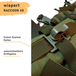 WISPORT RUCKSACK RACCOON 45 OLIVEGRÜN FAS PLUS Ergonomic, MOLLE, 2500 g, 45 L