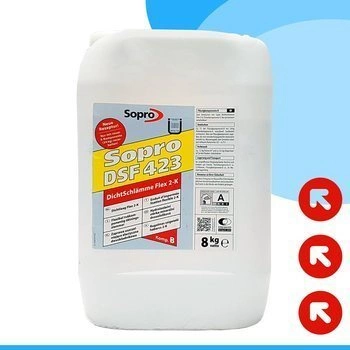 SOPRO DSF 423 DichtSchlämme Flex 2-K komp.B Abdichtung Schlämme 8 KG