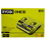 Ryobi RC18240 - 18V ONE+ Doppel-Ladegerät (ohne Akkus), schnell & kompakt