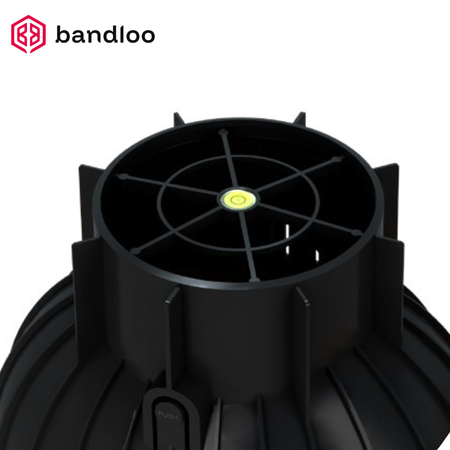 BANDLOO Lüftungsset DN125 – Ruroflex KLIK + Kondensatabscheider 125 mm, graphit