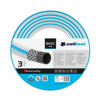 Cellfast Gartenschlauch BASIC 1" 10m 3-lagiger Schlauch UV-beständig Allwetter