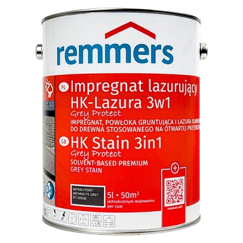 Remmers HK-Lasur Grey Protect 5 L Anthrazitgrau – 3in1 Holzschutzmittel