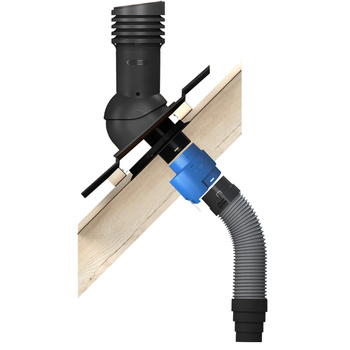 BANDLOO Lüftungsset DN150 – Ruroflex KLIK + Kondensatabscheider 150 mm Anthrazit