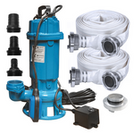 IBO Wasserpumpe FURIATKA Fäkalienpumpe 1500 W Schlauch 50 m Storz Kupplung C