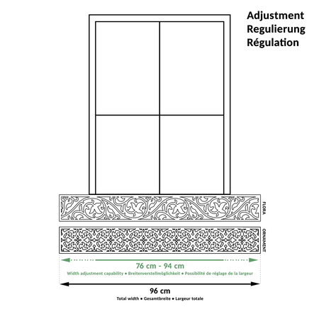 Blumenkastenhalterungen für die Fensterbank Fensterbank-Absturzsicherung Fenstergitter Blumenkästen Verschiedene Modelle und Größen