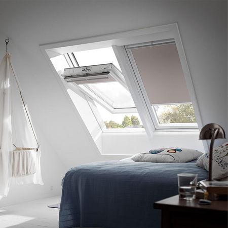 VELUX DKL CK06 1025S Weiß Verdunkelungsrollo für Dachfenster 55x118 cm