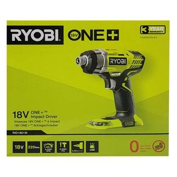 Ryobi RID1801M  18 V ONE+ Akku-Schlagschrauber mit Bit & Adapter (ohne Akku)