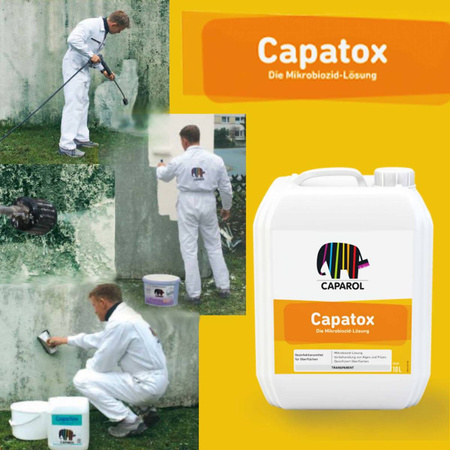 CAPAROLCapatox Reinigung von Algen Pilze Schimmelbefall Moss Biozid-Lösung 10 L
