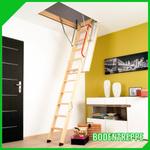 FAKRO Dach- und Bodentreppen mit Holzleiter LWK Komfort Plus Größe 55x111x280 cm