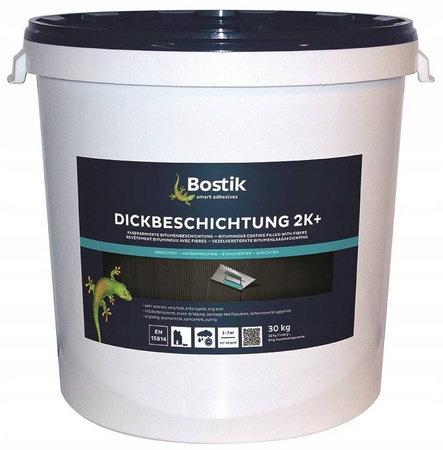 BOSTIK DICKBESCHICHTUNG 2K + HEY DI Abdichtung von Flachdächern 30 KG  