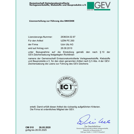 UZIN PE 260 Multigrundierung Dispersionsgrundierung für Alt-Untergründe 5 Kg