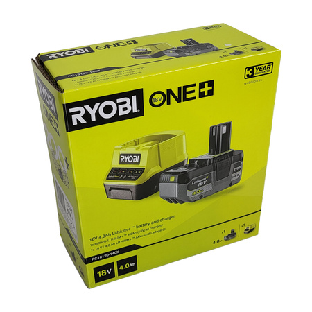 Ryobi RC18120-140X  18 V ONE+™ Akku-Set 4,0 Ah + Ladegerät