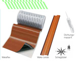 Original BRAAS® WAKAFLEX WANDANSCHLUSSBAND/KAMINANSCHLUSSBAND 5 m BRAMAC (Rot)