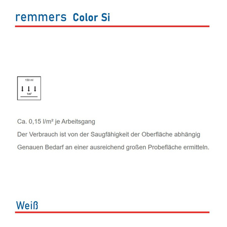 Color Si Silikat-Innenwandfarbe im iQ-Therm-System Waschbeständige Weiß 5 L NEU