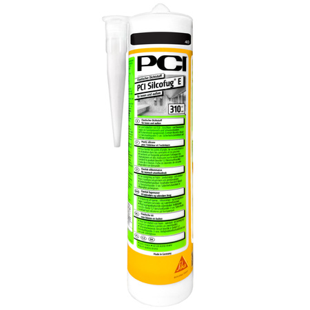 PCI Silcofug E 12 x 310 ml Sanitär Silikon Dichtstoff - 40 Schwarz