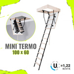 OUTLET Oman Mini Termo 80 x 60 Bodentreppe KOEFFIZIENT DER LUKENDECKELMITTE 