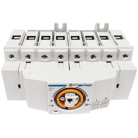 OUTLET Hager HIM 404 Lastumschalter 4polig 40A für Hutschiene/Montageplatte