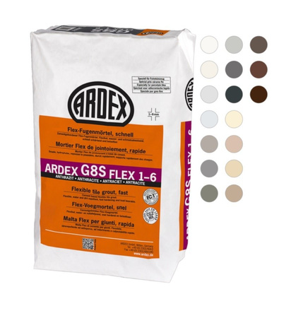 ARDEX G8S FLEX 1-6 Flex-Fugenmörtel Flexfugenmörtel Fuge  Fliesen Weiss 5 KG