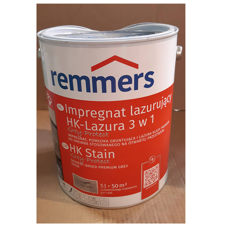 Remmers HK-Lasur Grey-Protect 5 L Holzlasur Holzschutz - Platingrau