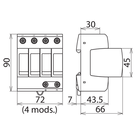 DEHNguard modular DG M TNS 275 952400 DEHN Schutzlösungen Überspannungsschutz 