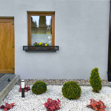 Blumenkastenhalterungen für die Fensterbank Fensterbank-Absturzsicherung Fenstergitter Blumenkästen Verschiedene Modelle und Größen